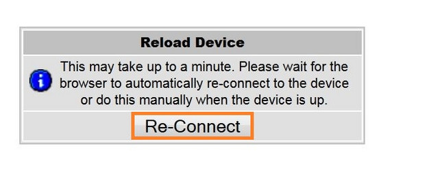 Patton Screenshot 6 Hinweisfenster mit Ladeinformation und Schaltfläche zur erneuten Verbindung mit dem Gerät