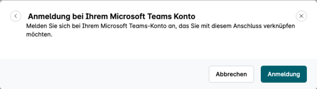 Weiterleitung zur Microsoft-Anmeldung Screenshot der Weiterleitung zur Microsoft-Anmeldung